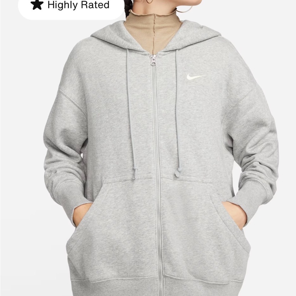 Nike Women's Gray Oversized hoodie